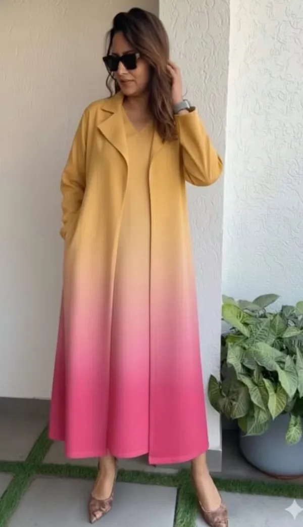 Ombre_blezer_Dress
