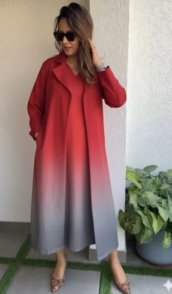 Ombre_blezer_Dress