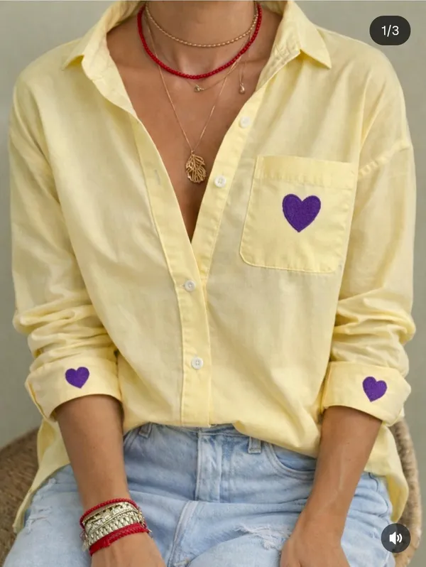 Light_Yellow_Semi_Linen_Heart_Shirt_For_Women