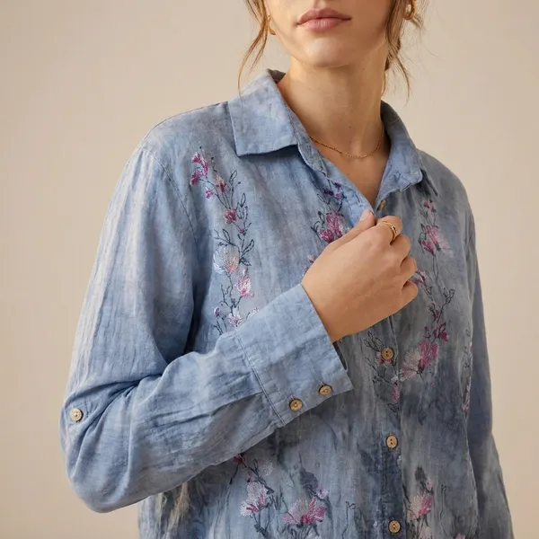 Grey_Cotton_Linen_Printed_Shirt_For_Women