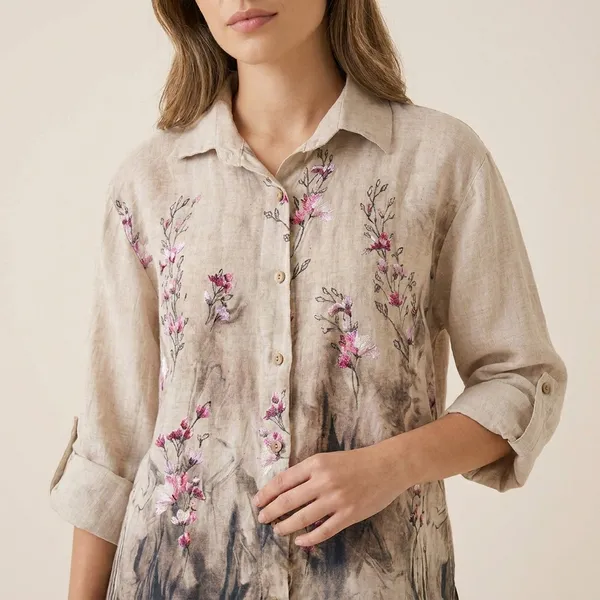 Beige_Cotton_Linen_Printed_Shirt_For_Women