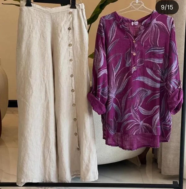 Wine_Cotton_Linen_Printed_Co-Ord_Set_For_Women