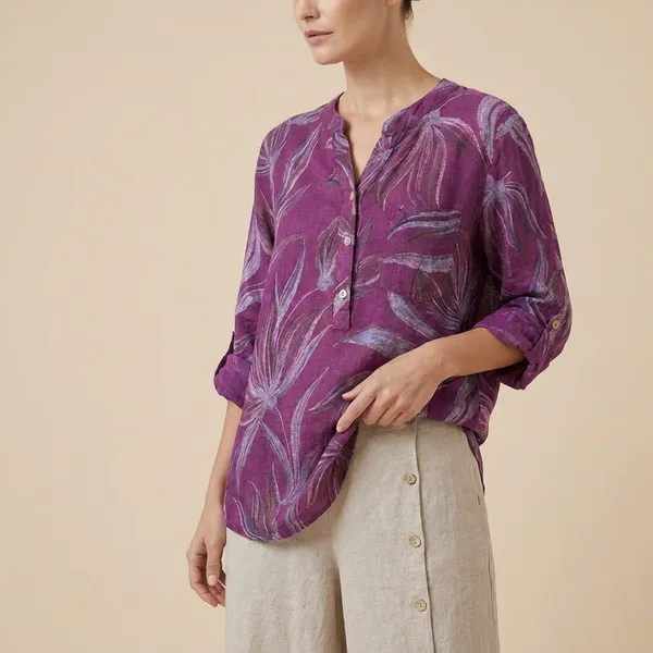 Wine_Cotton_Linen_Printed_Co-Ord_Set_For_Women