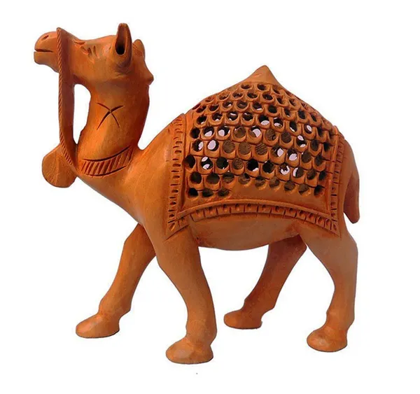 Handcrafted_Wooden_Camel_Figurine_With_Intricate_Jali_Work