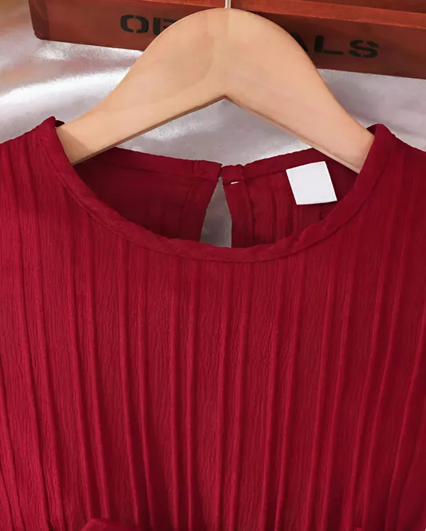 Maroon_Sugarcane_Premium_Dress_For_Baby_Girls