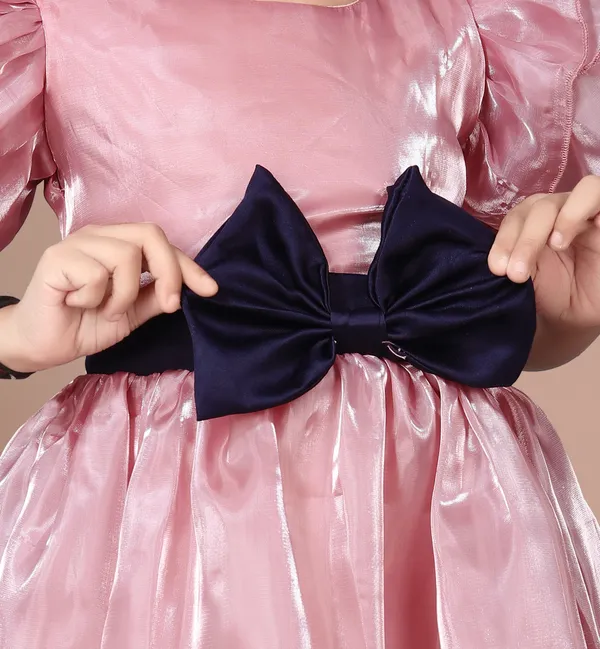 Pink_And_Navy_Blue_Gimichu_Premium_Dress_For_Baby_Girls