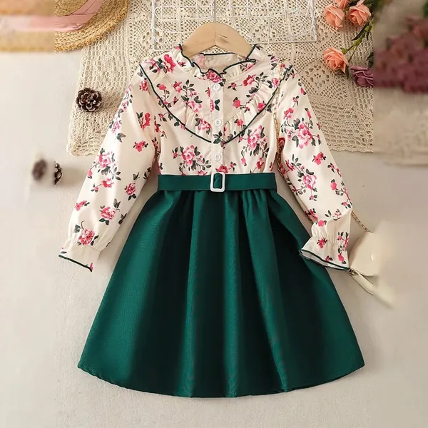 Green_Rayon_And_Satin_Premium_Dress_For_Baby_Girls