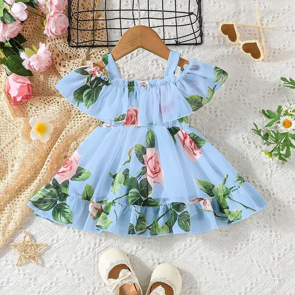 Light_Blue_Georgette_Premium_Dress_For_Baby_Girls