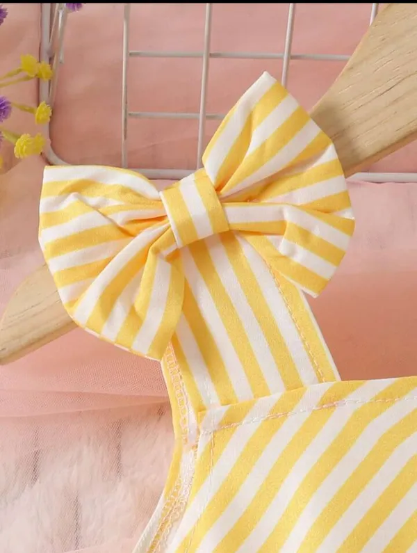 Yellow_And_White_Rayon_Premium_Dress_For_Baby_Girls