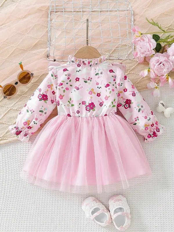 Pink_Rayon_And_Net_Premium_Dress_For_Baby_Girls