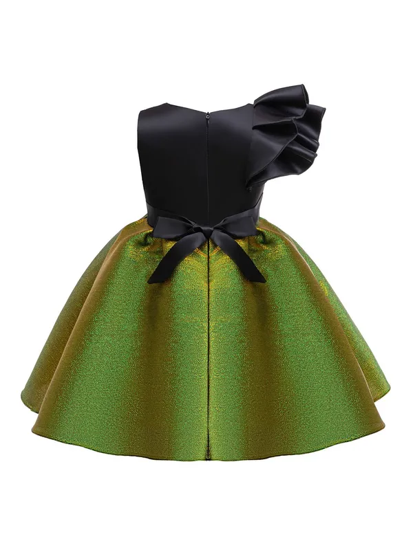 Black_And_Green_Satin_And_Net_Premium_Dress_For_Baby_Girls