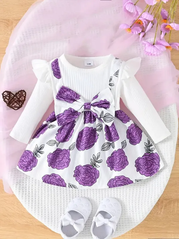White_And_Purple_Modal_And_Puma_Premium_Dress_For_Baby_Girls