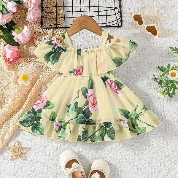 Yellow_Georgette_Premium_Dress_For_Baby_Girls
