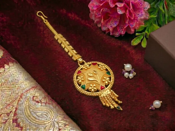 Mansi_Jewl_Point_Traditional_Gold_Plated_Maang_Tikka_for_Women_|_Ethnic_Chandbali_Style_Matha_Patti_with_Pearl_Design_for_Bridal_&_Festive_Wear