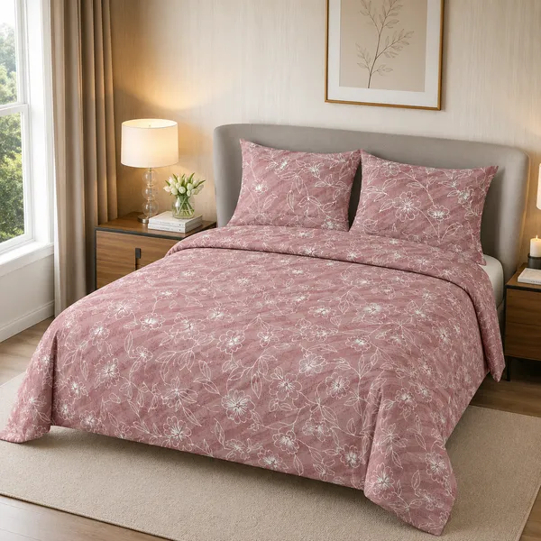 HCS_Living_Emperor_Collection_144_TC_Super_king_Size_Bedsheet_with_2_Pillow_Covers