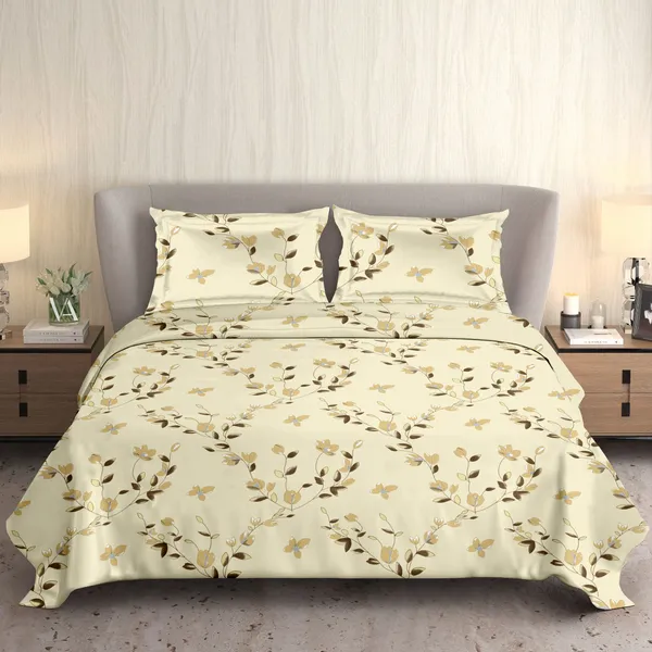 HCS_Living_Emperor_Collection_144_TC_Super_king_Size_Bedsheet_with_2_Pillow_Covers