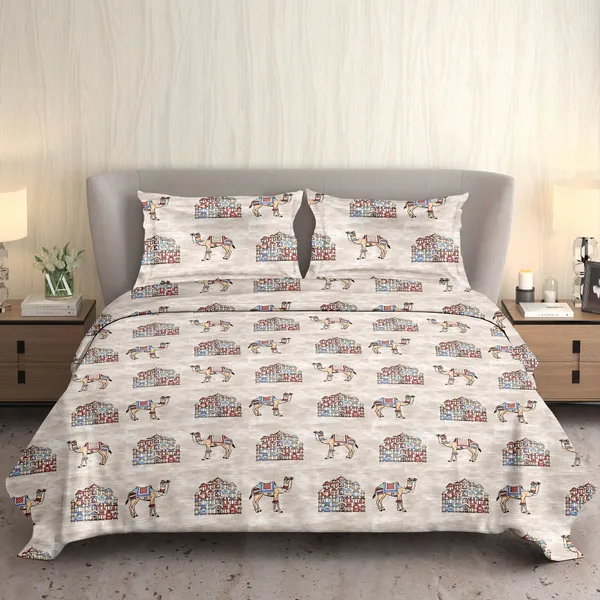 HCS_Living_Emperor_Collection_144_TC_Super_king_Size_Bedsheet_with_2_Pillow_Covers