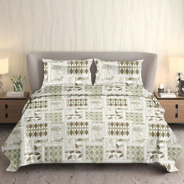 HCS_Living_Emperor_Collection_144_TC_Super_king_Size_Bedsheet_with_2_Pillow_Covers