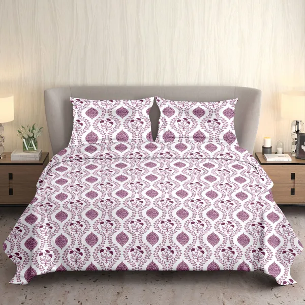 HCS_Living_Emperor_Collection_144_TC_Super_king_Size_Bedsheet_with_2_Pillow_Covers