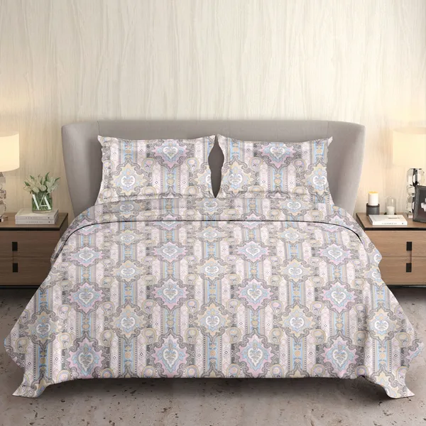 HCS_Living_Emperor_Collection_144_TC_Super_king_Size_Bedsheet_with_2_Pillow_Covers