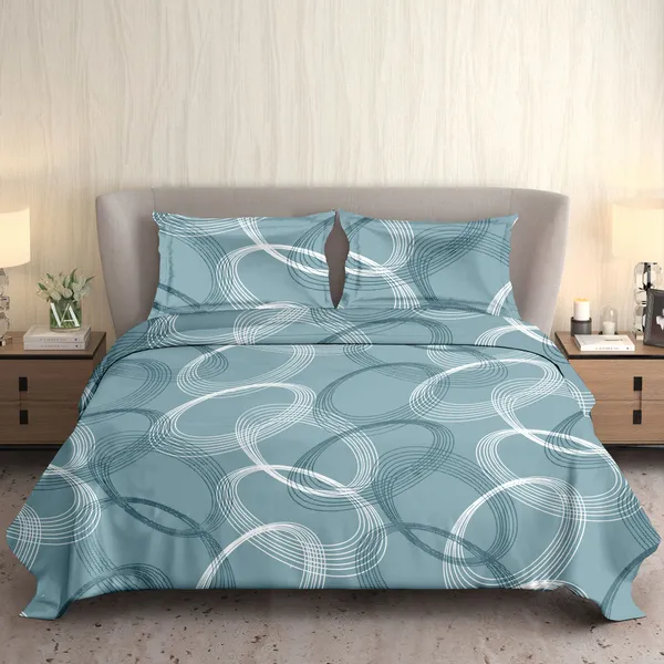 HCS_Living_Emperor_Collection_144_TC_Super_king_Size_Bedsheet_with_2_Pillow_Covers