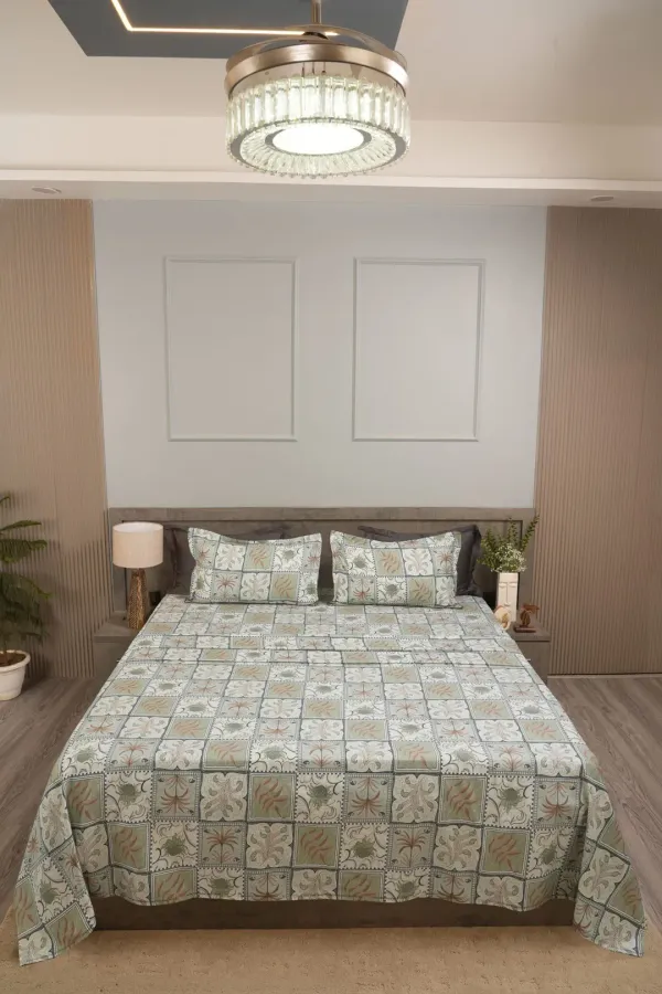 Luxury_You_Can_Feel_–_HCS_Living_100%_Pure_Cotton_210_TC_Super_King_Bedsheet_with_Bohemian_Paisley_Design_&_Matching_Pillow_Covers