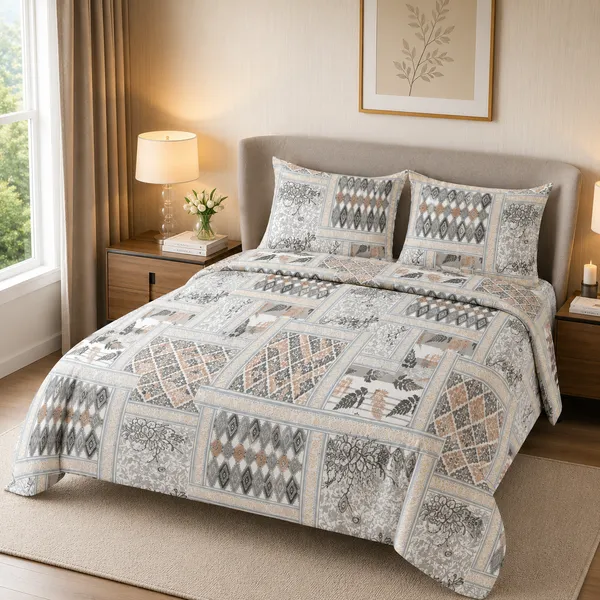 HCS_Living_Emperor_Collection_144_TC_Super_king_Size_Bedsheet_with_2_Pillow_Covers