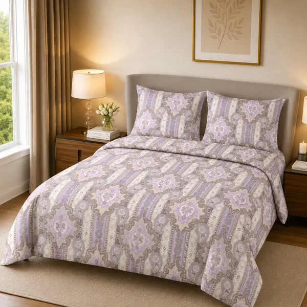HCS_Living_Emperor_Collection_144_TC_Super_king_Size_Bedsheet_with_2_Pillow_Covers