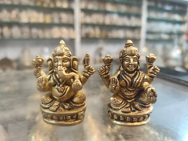 Brass_Ganesh_Laxmi_Murti