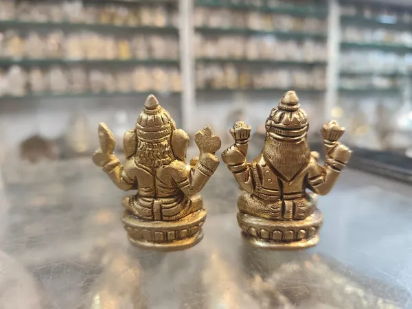 Brass_Ganesh_Laxmi_Murti