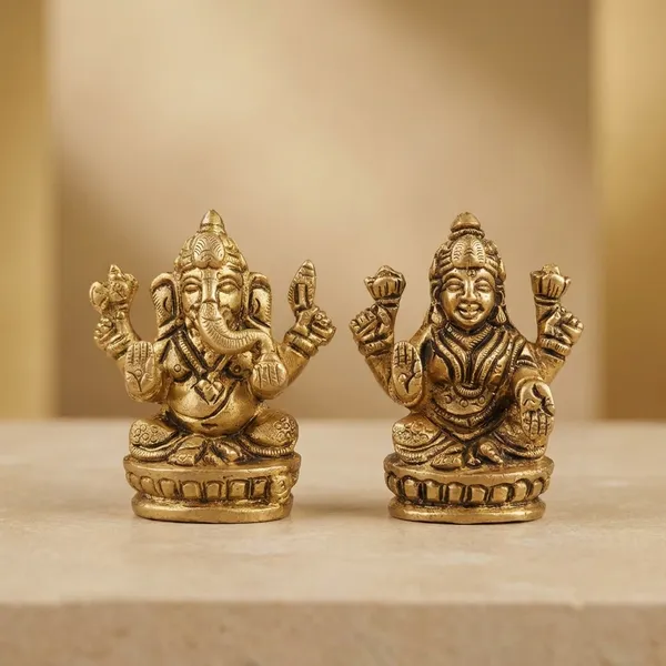 Brass_Ganesh_Laxmi_Murti