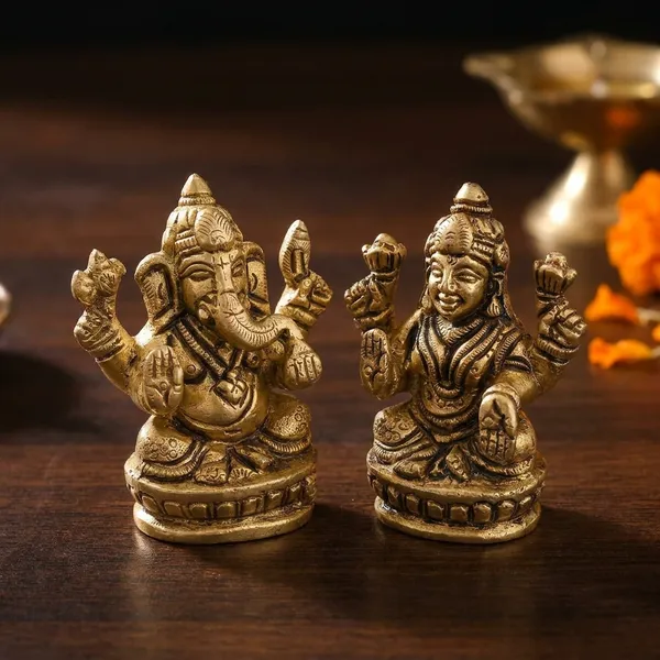 Brass_Ganesh_Laxmi_Murti