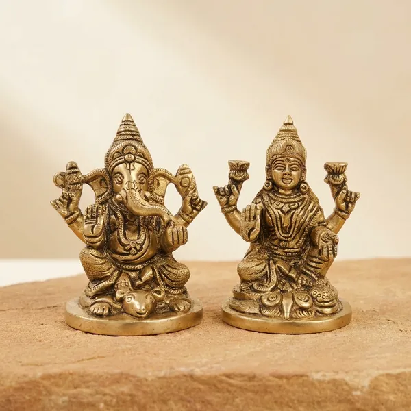 Brass_Ganesh_Laxmi_Murti_Pack_Of_2