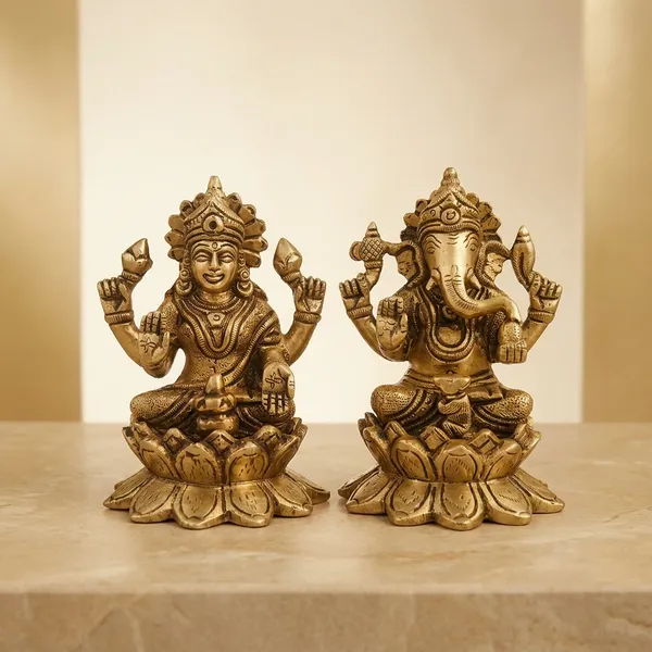 Brass_Ganesh_Laxmi_Murti_Pack_Of_2