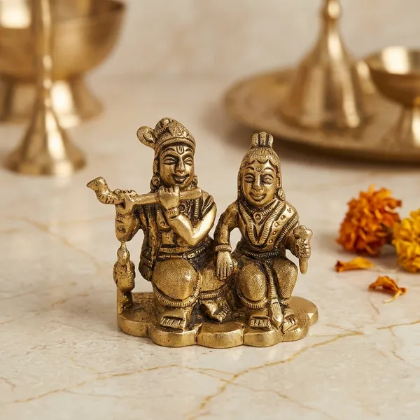 Brass_Radha_Krishna_Murti