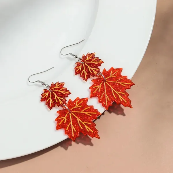 Maple_Leaf_Earrings_-_Orange