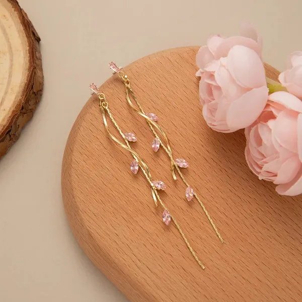 Leaf_Drop_Earrings_-_Pink_Diamond_Inlay
