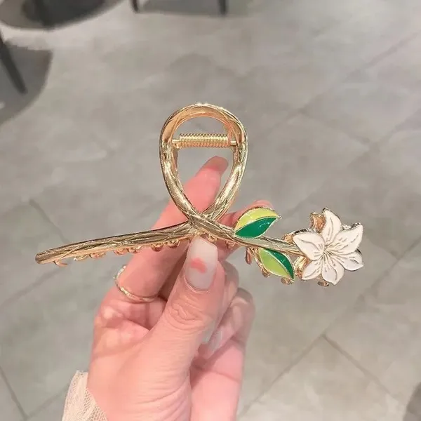 Modern_Hair_Claws_-_Green_Leaf_Lily