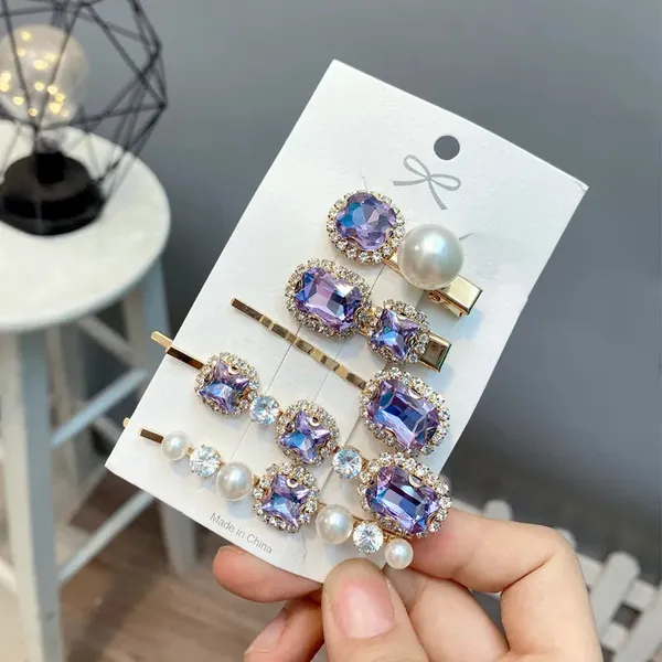 Bow_knot_diamond_metal_hair_clip_-Light_Purple_Diamond