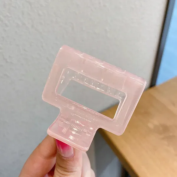 Korean_elegant_hair_claw_clip_-_Jelly_Light_Pink