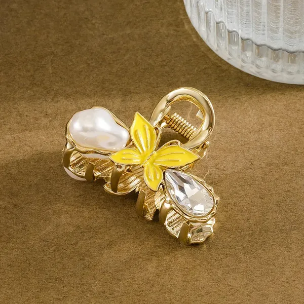 Metal_Butterfly_Hair_Clip_-_Yellow
