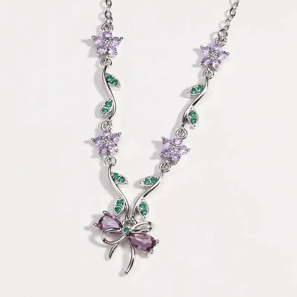 Chain_Necklace_-_White_Gold_Color_Purple_Diamond