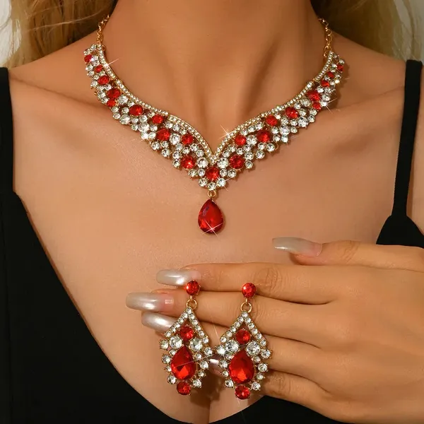 Necklace_Set_Rhinestone_-_Gold_and_Red