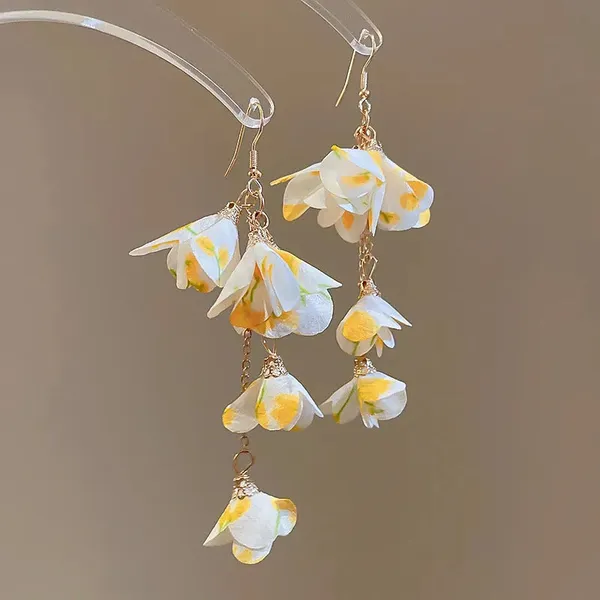 Yellow_flower_long_earring