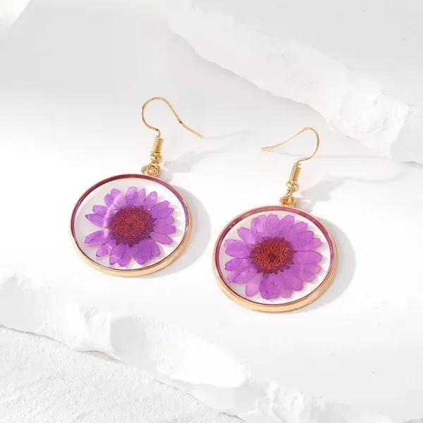 Resin_Drop_Earrings_-_Purple_Daisy