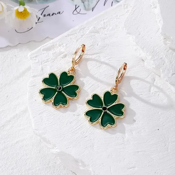Sweet_Flower_Earrings_-_Green
