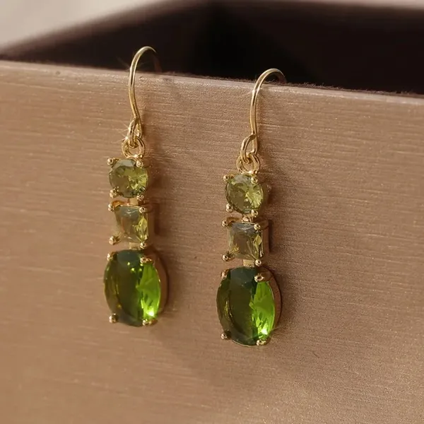 Bohemian_Gold_Plated_Green_Drop_Earring