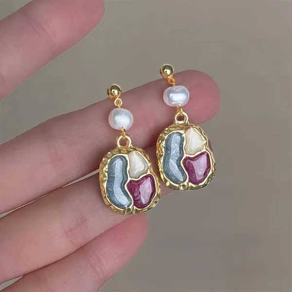 Geometric_Oil_Painting_Earring
