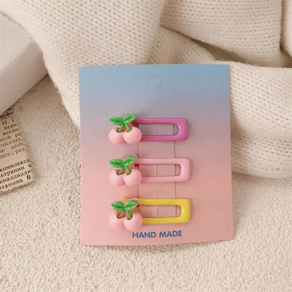 Korean_Cute_Fruit_Hair_Clips_Set_-_Pink_Cherry