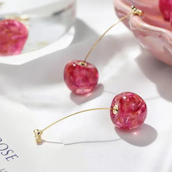Pink_Cherry_Drop_Earring